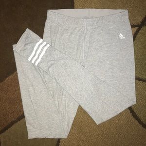 Adidas Heather Gray Play Leggings